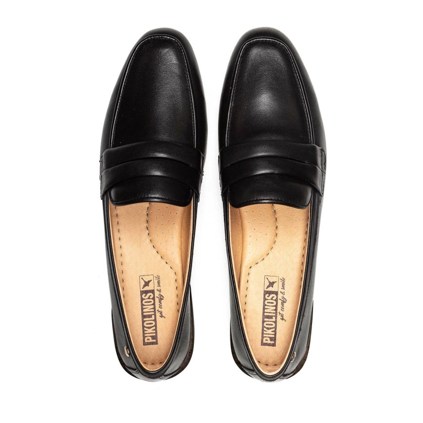 Women's Pikolinos ALMERIA Loafers Black | NZ E7Q89A3